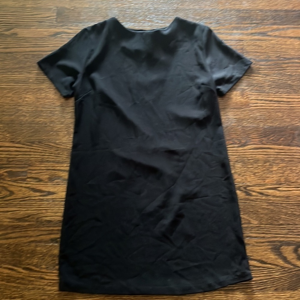 Veronica M Black Jersey T-Shirt Swing Dress Size S - Picture 3 of 4
